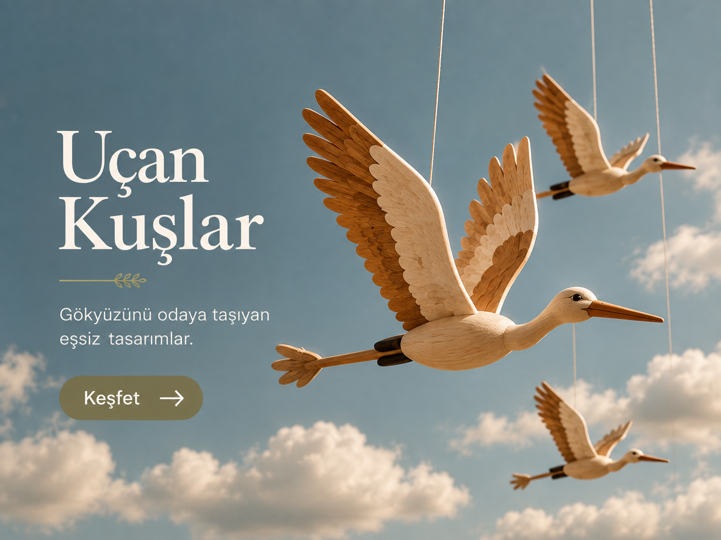 Ahşap Uçan Kuşlar